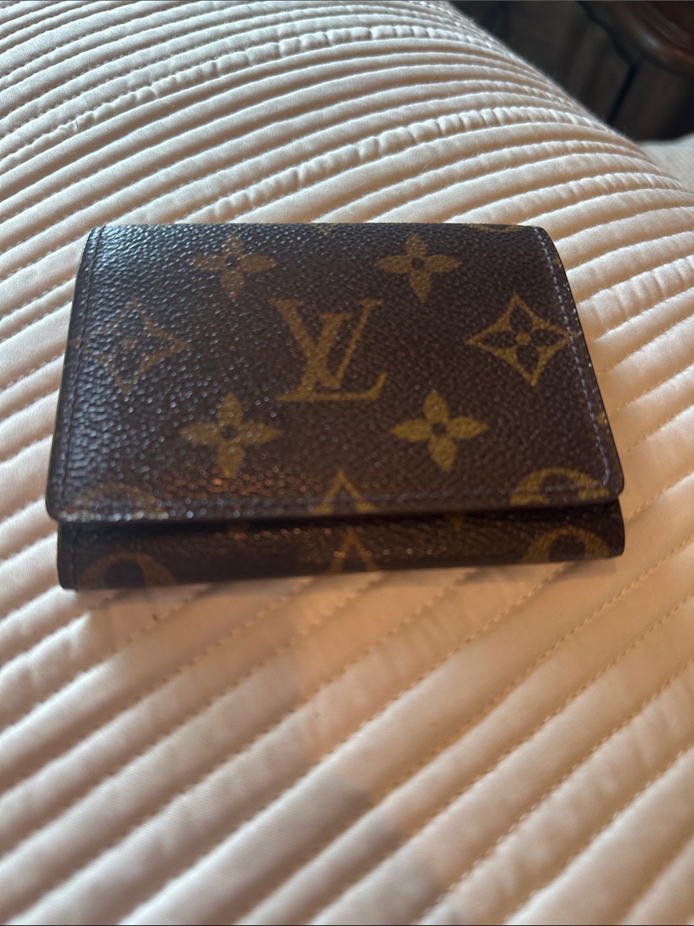 Louis Vuitton Monogram Canvas Card Holder - Brown & Gold